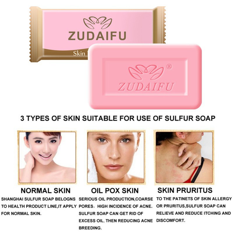 1 Xà Phòng Lưu Huỳnh ZUDAIFU Làm Sạch Lỗ Chân Lông Và Loại Bỏ Mụn Trứng Cá