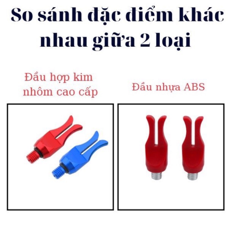 Đầu vẩy trục hợp kim nhôm hai mẫu