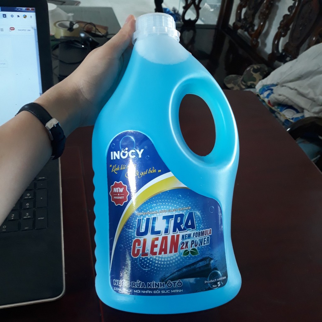 Nước rửa kính đa năng siêu sạch đậm đặc INOCY 3000ml, rửa cả kính ô tô