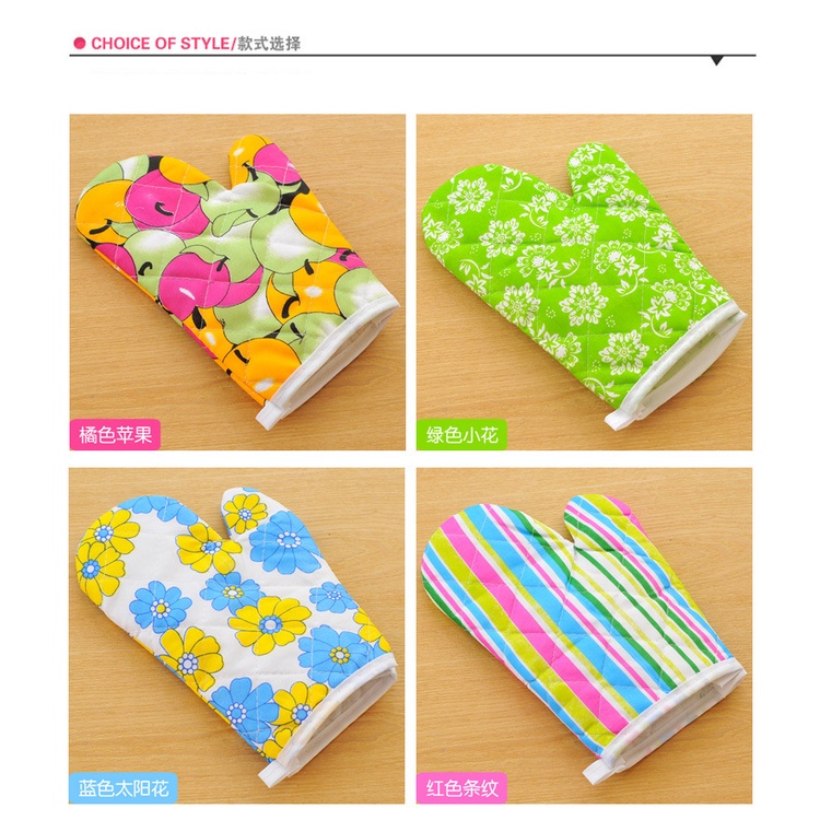 Găng Tay Bắc Nồi Chống Nóng 2 Lớp (01 Chiếc) Hàng Dày