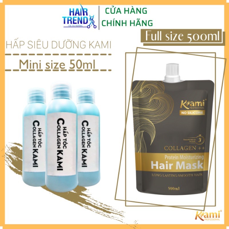 Dầu hấp tóc collagen siêu dưỡng hương nước hoa KAMI chính hãng tuýp 50ml