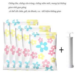 Túi hút chân không bảo quản quần áo chăn màn -“chống ẩm, chống côn trùng, chống nấm mốc"，có thể cất chăn, gối, áo khoá