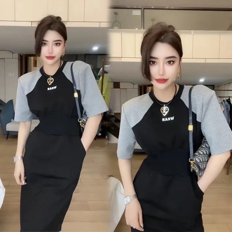 Phong Cách Hàn Quốc Phụ Nữ Mùa Hè Thời Trang Mới Váy Thanh Lịch