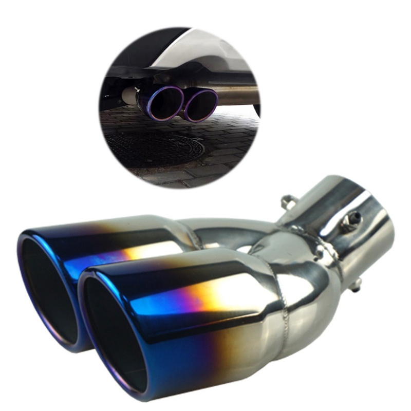 Ống xả xe hơi phía sau bằng thép không gỉ thiết kế ống kép