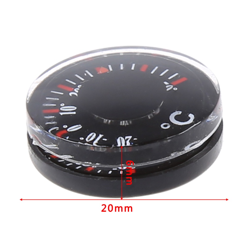 Dụng Cụ Đo Nhiệt Độ Ngoài Trời Bằng Nhựa Đường Kính 20mm - 20°C-50°C