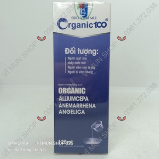 Siro viêm mũi Organic 100 chai 125ml - Ngạt mũi, chảy nước mũi