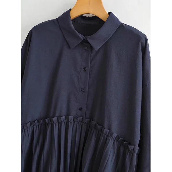 Áo sơ mi xanh đen