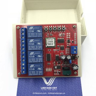 Bộ bật tắt thiết bị qua WIFI bằng điện thoại 4 thiết bị