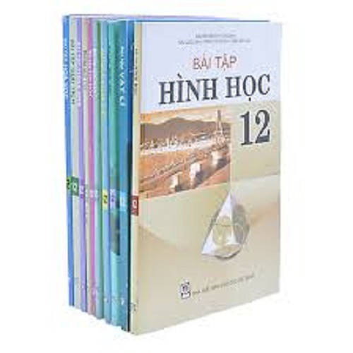 Bộ sách giáo khoa lớp 12 + Sách bài tập toán lý hóa lớp 12 ( gồm 17 quyển)