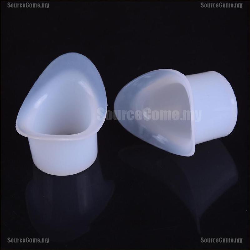 (hàng Mới Về) Bộ 2 Cốc Silicone Dùng Khi Tắm Tiện Dụng