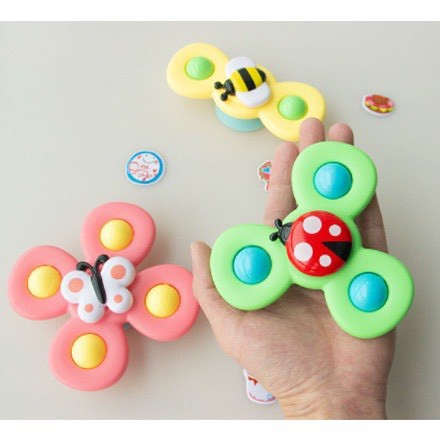 Set 3 đồ chơi con quay chong chóng spinner hình côn trùng vui nhộn cho bé ,Nhựa An Toàn Cho Bé Thoải Mái Vui Chơi