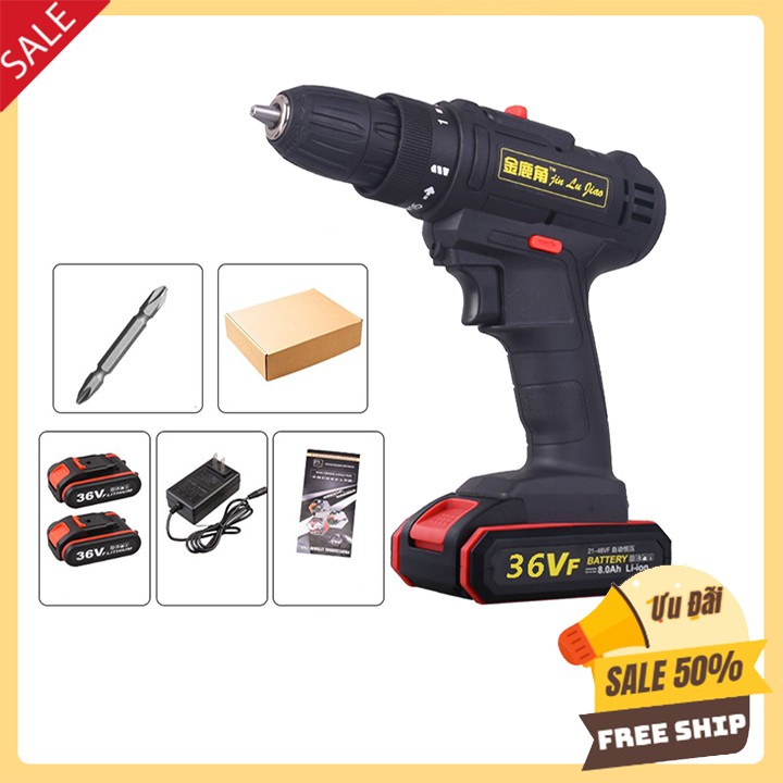 Khoan pin đa năng 36v lõi đồng: khoan gỗ, sắt, tường…