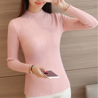 ÁO  LEN TĂM NỮ CỔ REN, (Có sẵn)