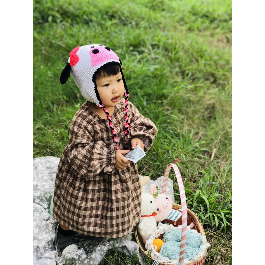 NÓN LEN TRÙM TAI CHO BÉ