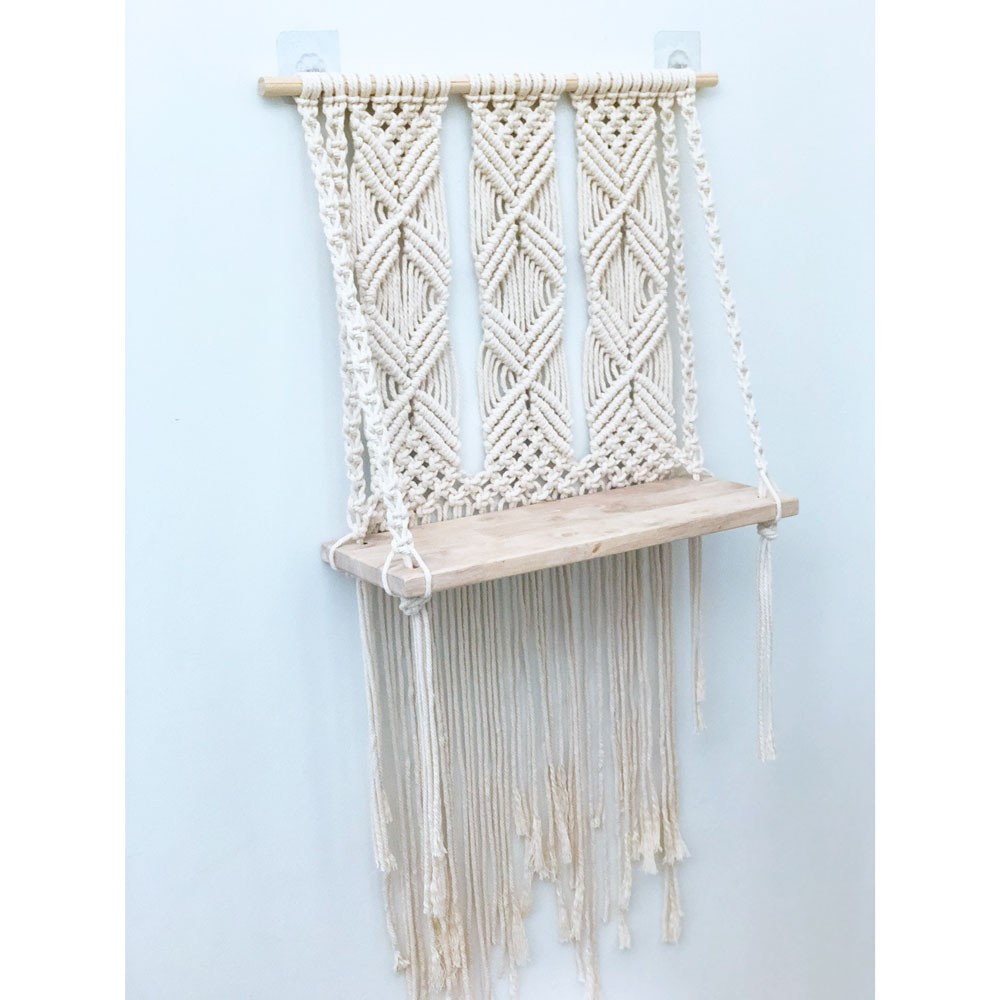 Kệ gỗ treo tường Macrame by Arata AMSSWS4515-3