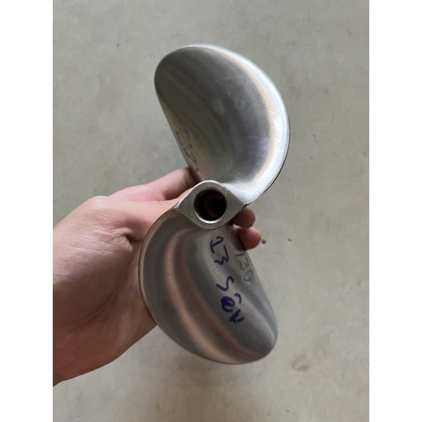 Chân vịt inox AB 13hp nhông sên 19/30 chân vịt 2 cánh máy xăng inox 304