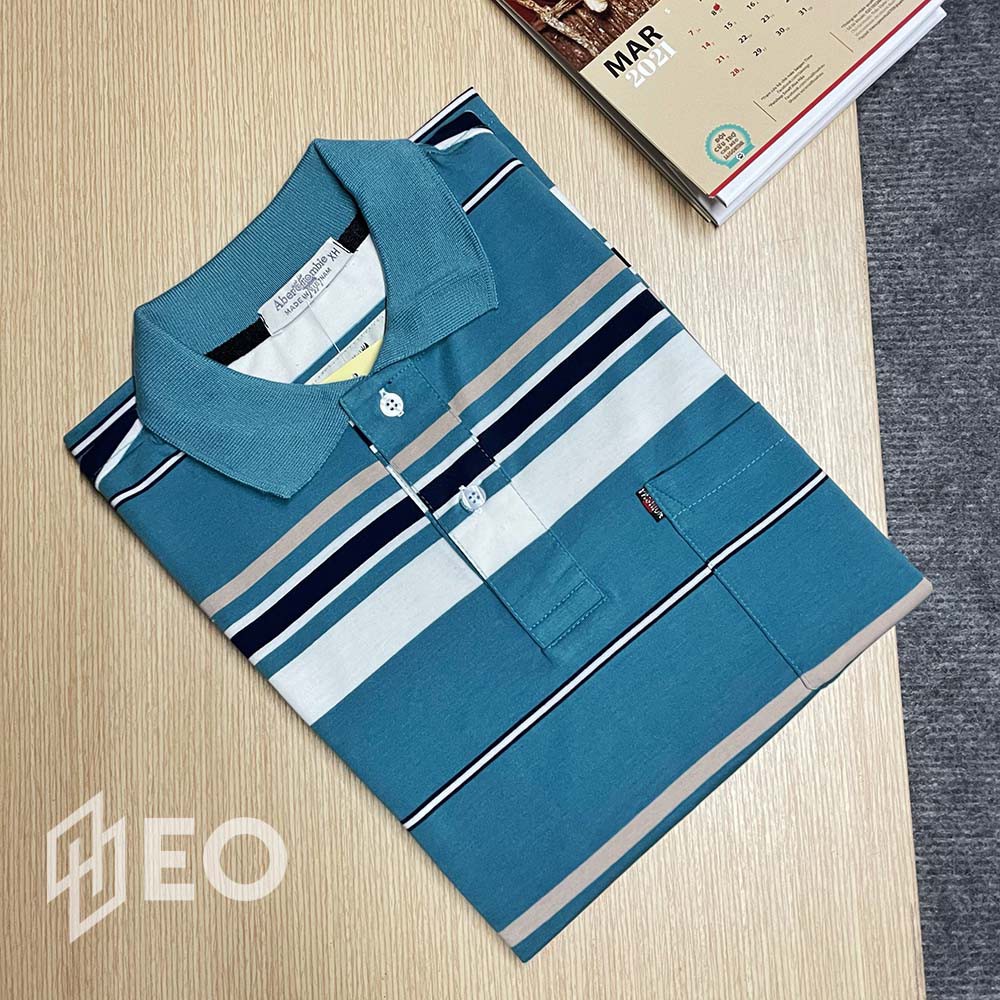 Áo Thun Nam Trung Niên ZEO Cổ Bẻ Cao Cấp Form Rộng Rãi