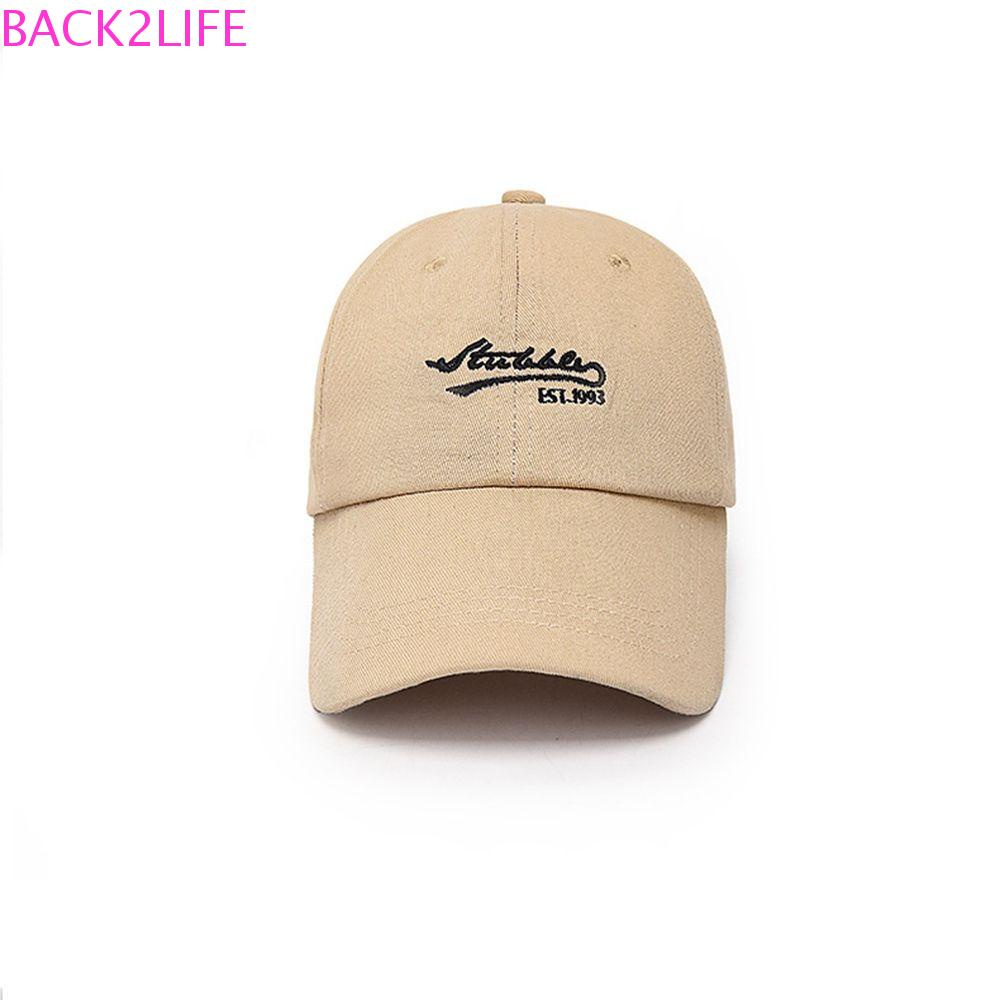 Mũ Lưỡi Trai 2 Lớp Thêu Chữ BACK2LIFE Phong Cách Hip Hop Hàn Quốc