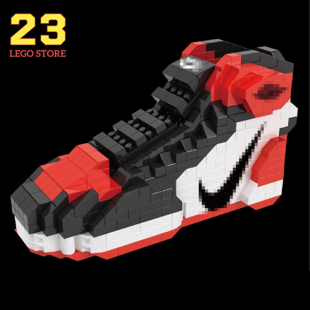 Bộ đồ chơi lắp ghép Giày thể thao Sneakers mini cực ngầu, Đồ chơi lắp ráp giày Sneakers Nike