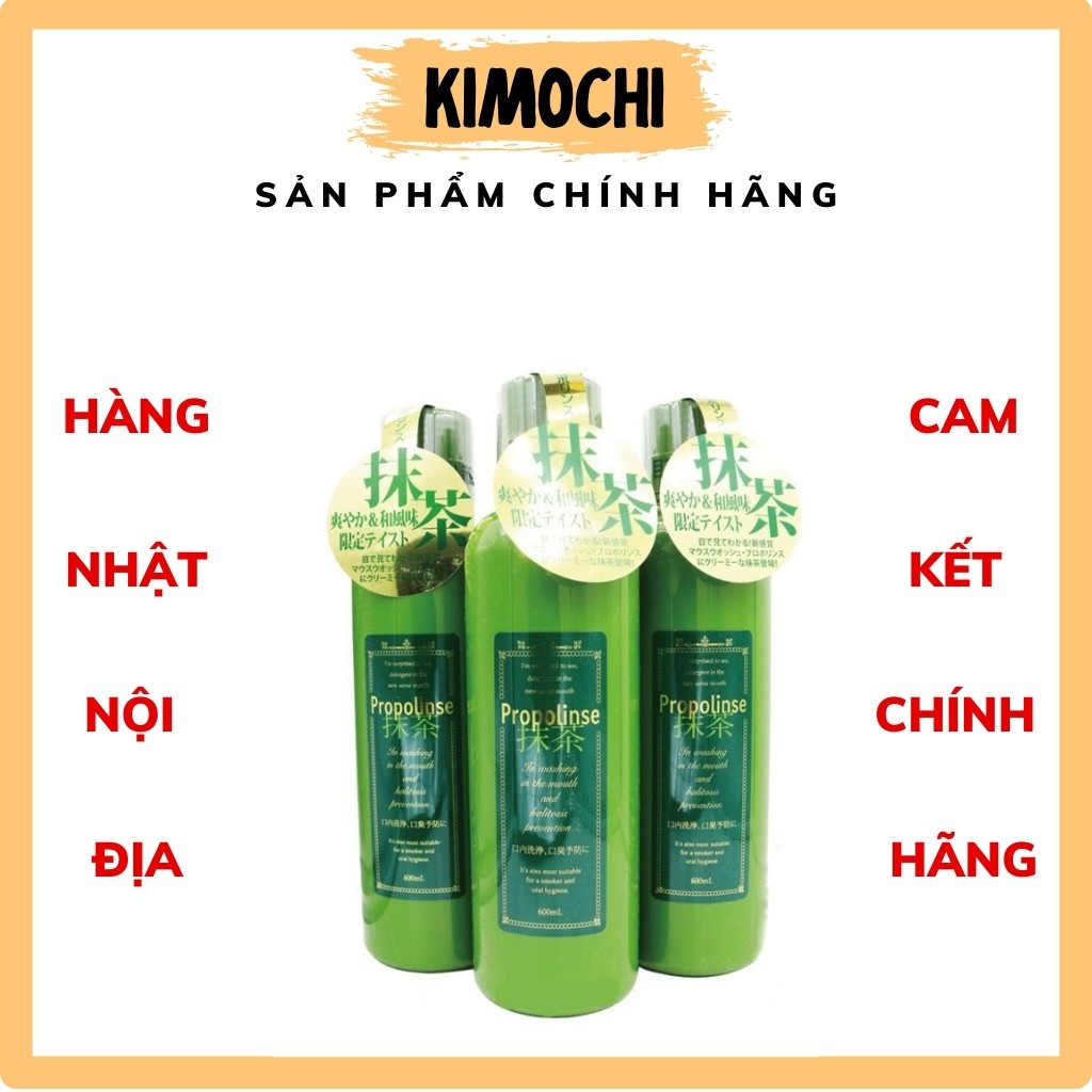 NƯỚC SÚC MIỆNG ♥𝑭𝑹𝑬𝑬𝑺𝑯𝑰𝑷♥ NƯỚC SÚC MIỆNG TRÀ XANH PROPOLINSE 600ML Nhật Bản