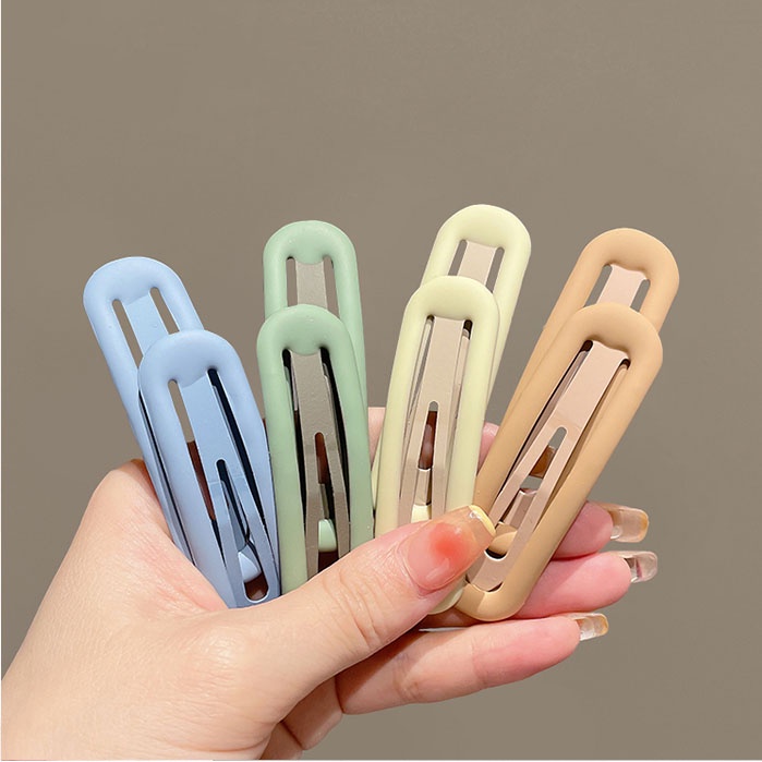 Bộ Kẹp Tóc Hình Chữ Nhật Dễ Thương Chất Lượng Cao