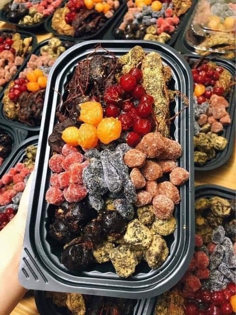 Hộp 500Gr ô mai mix gia truyền 8_9 vị chua ngọt