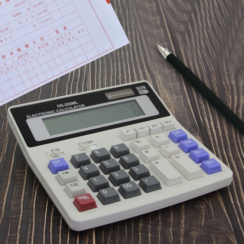 Máy Tính Cầm Tay Đa Năng 12 Chữ Số 200ml