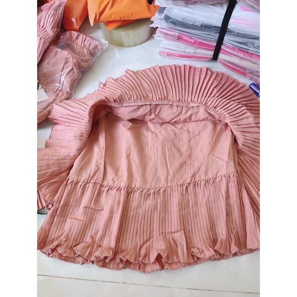 Áo dây xếp nhún bèo