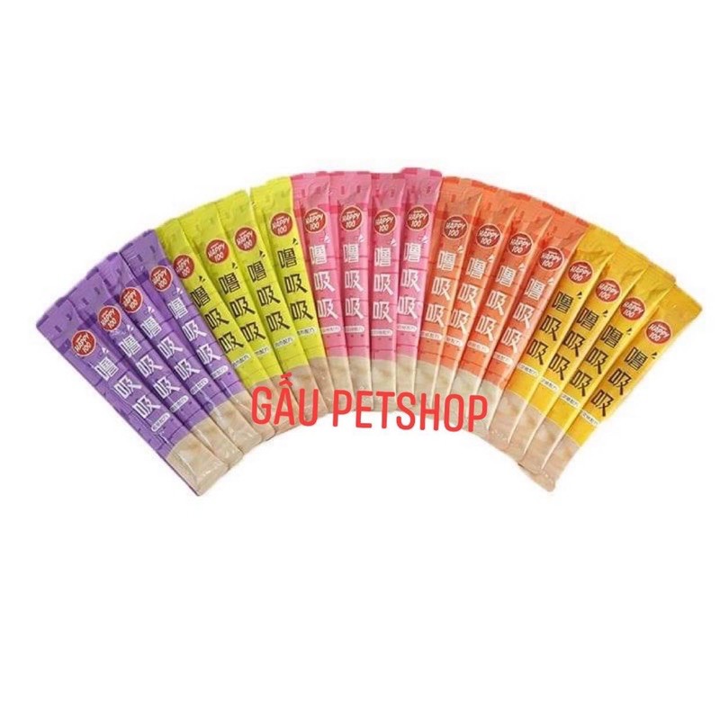 Súp thưởng cho mèo Wanpy Happy 100 tuýp 14g