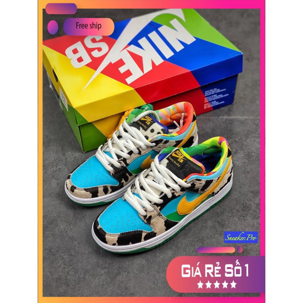 Giày thể thao Air Jordan SB Dunk Low Ben & Jerry's Chunky Dunky bò sữa siêu đẹp cho nam nữ