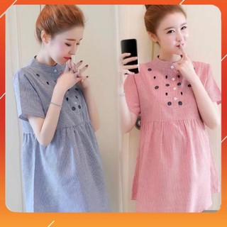 Áo Bầu 💗 Áo Bầu Công Sở Siêu Xinh, Vải Đũi Đẹp, Freesize 🌸 FREESHIP 🌸