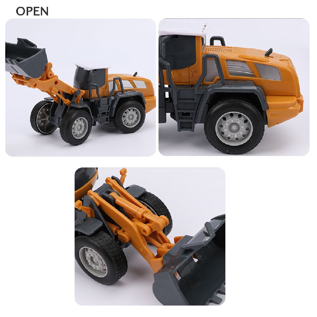 Op Đồ Chơi Mô Hình Cần Cẩu, Forklift, Máy Xúc Hợp Kim Xe Công Trường Cổ Điển my