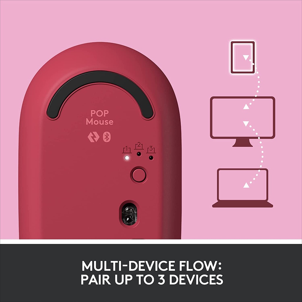 Chuột Không Dây Logitech POP Với Công Nghệ Cảm Ứng Yên Tĩnh Và Độ Chính Xác Cao
