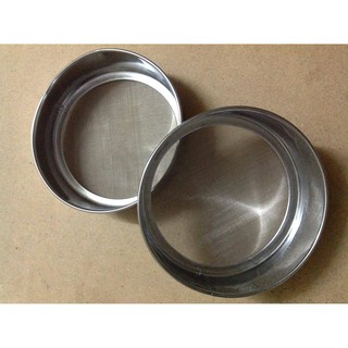 Rây bột inox tròn 14cm không tay cầm