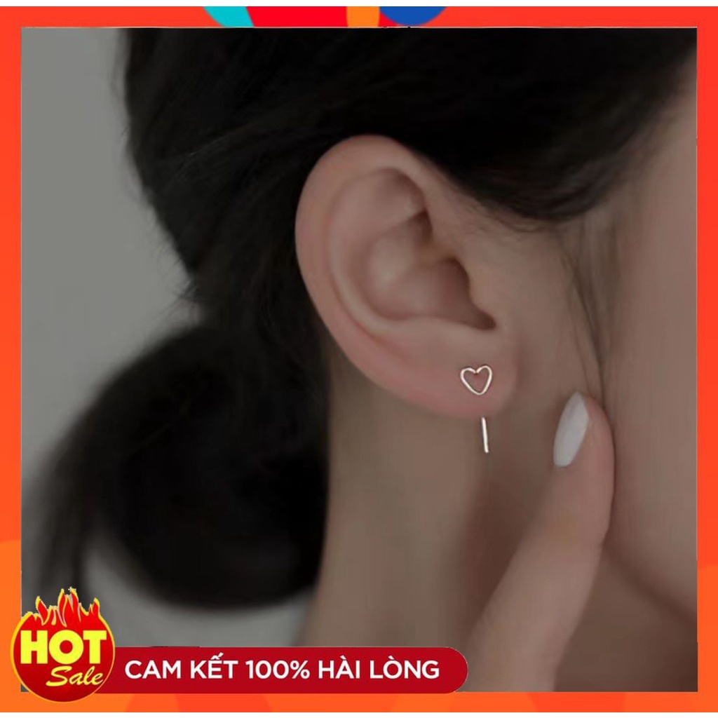 [HOT] BÔNG TAI KHUYÊN TAI MÓC VÀNH TAI KIM LOẠI HÌNH TIM NHỎ XINH THỜI TRANG CÁ TÍNH 221BT024