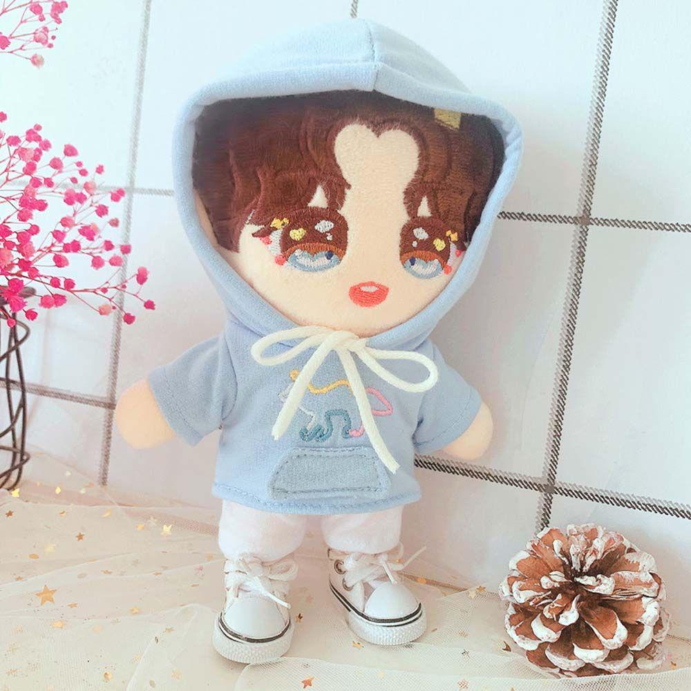 JARRED Bộ Quần Áo Lông Xù Đáng Yêu Cho Búp Bê 20cm