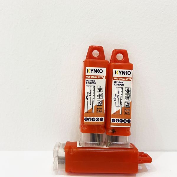 MŨI KHOAN INOX KYNKO đường kính phi Ø2.0mm HSS-M2-020