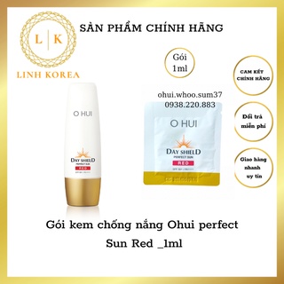 Gói kem chống nắng Ohui perfect sun Red 1ml_LINH KOREA
