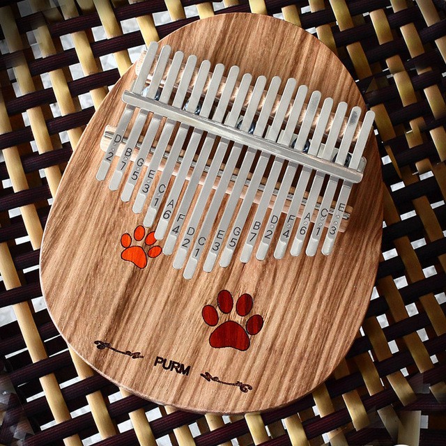 Đàn kalimba 17 phím gỗ nguyên khối Mahagony GECKO000027