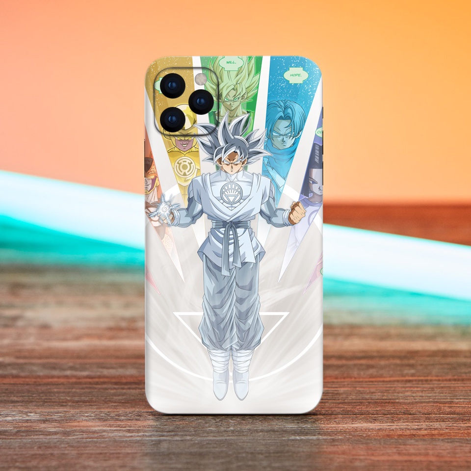 Miếng Dán Skin Điện Thoại In Hình Goku Lantern Cho Iphone 7/ 8/ X/ XS/ 11/ 11 Pro Max Và Các Dòng Máy Android