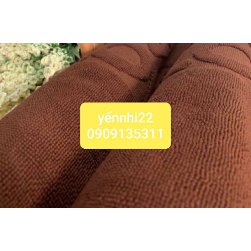Thảm chùi chân 100%cotton dày có logo và trơn