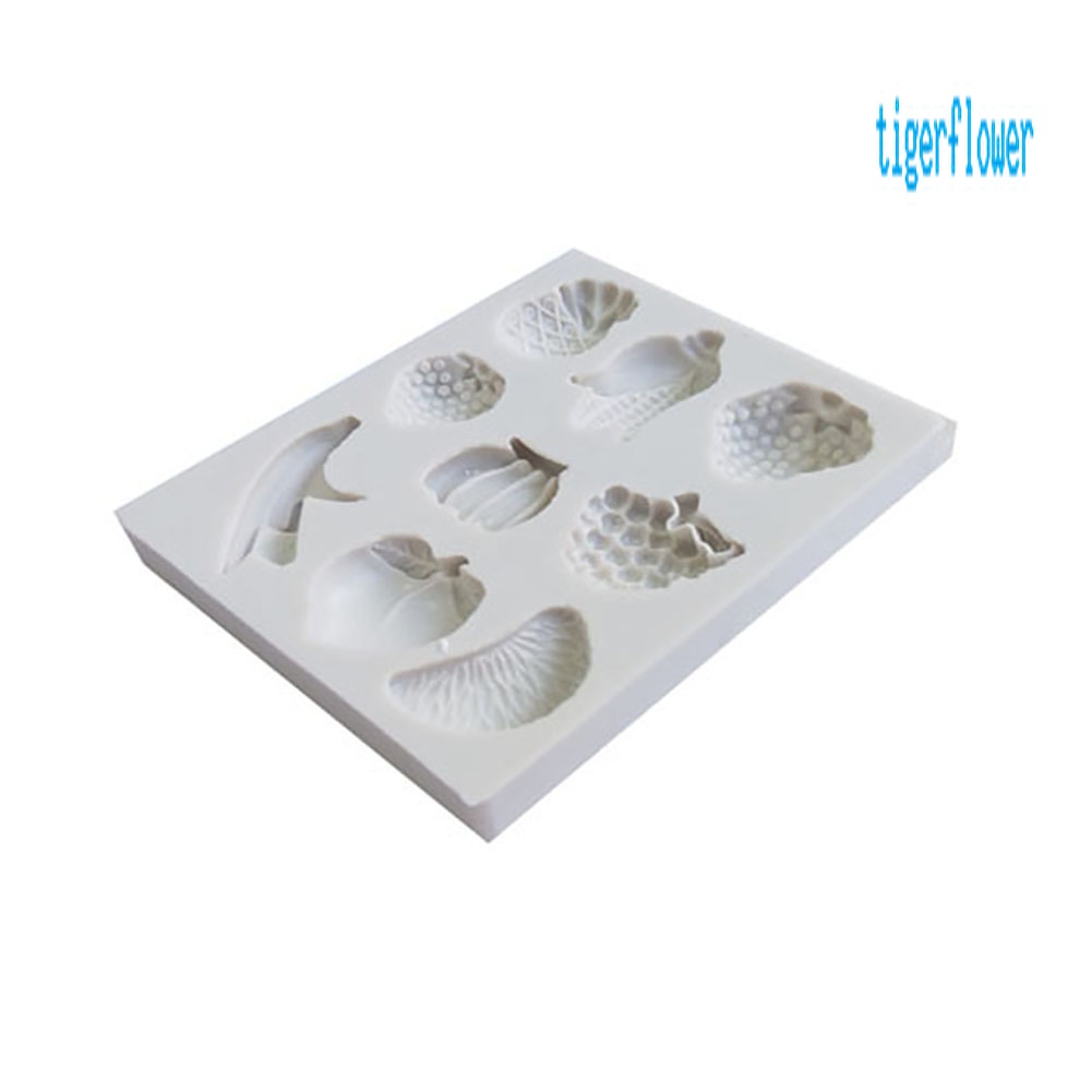 Khuôn Silicone Làm Bánh Kẹo Hình Hoa Quả DIY