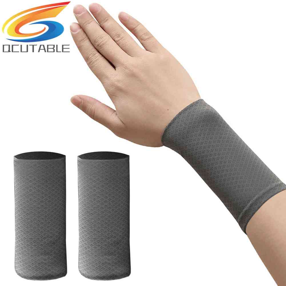 Băng Đeo Cổ Tay Vải Lụa Lạnh Co Giãn Thời Trang Mùa Hè Khi Chơi Thể Thao