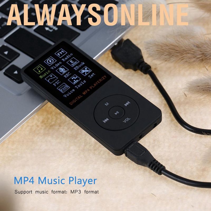 Máy Nghe Nhạc Mp3 Mp4 Usb 2.0 1.8 Inch Hifi Màu Đen / Xanh Dương / Trắng