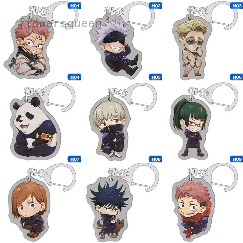 flowersqueen Móc khóa thiết kế hoạt hình Anime Kaisen độc đáo