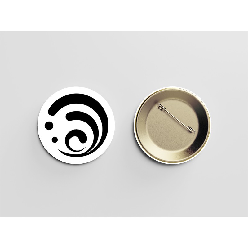 (nhiều mẫu) Huy hiệu cài áo IN HÌNH  PHÙ HIỆU NGUYÊN TỐ GENSHIN IMPACT anime chibi M3