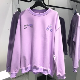 Áo thun sweater tay dài Medicine Unisex