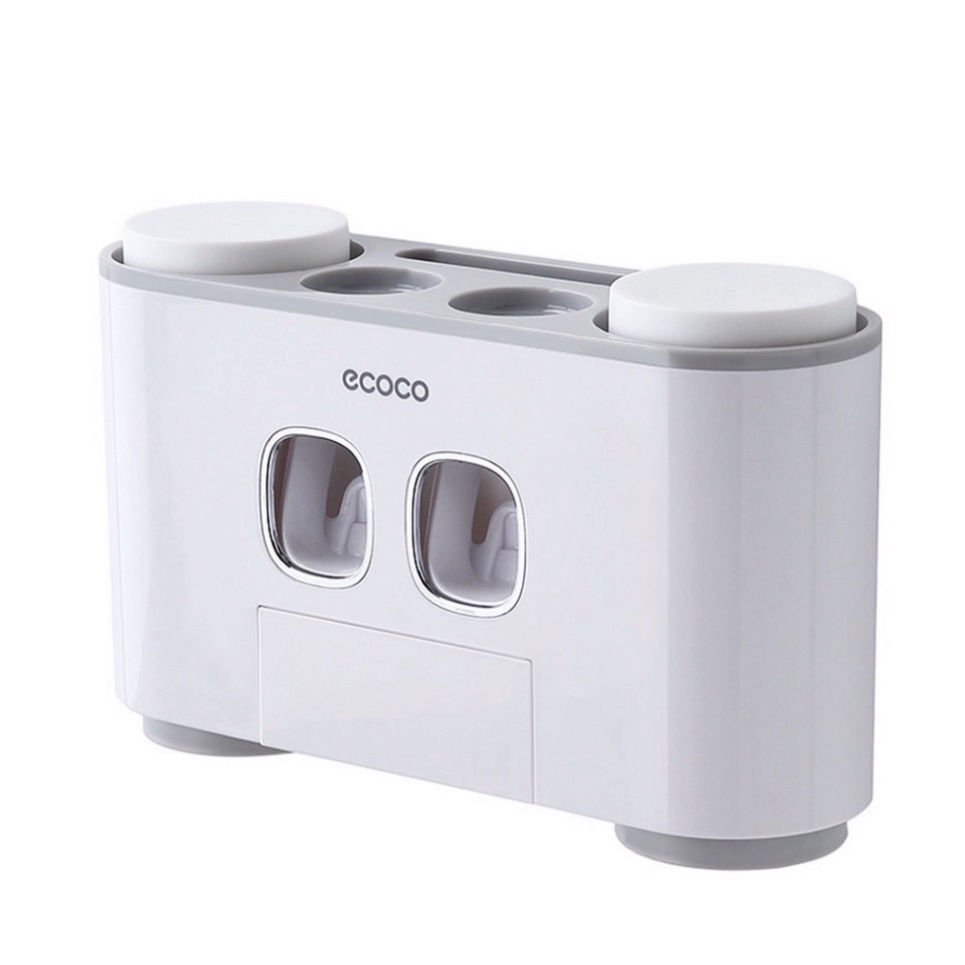 Bộ nhả kem đánh răng tự động ECOCO thông minh dán tường, Máy bóp kem đánh răng kệ để đồ phòng tắm tiện lợi sasa