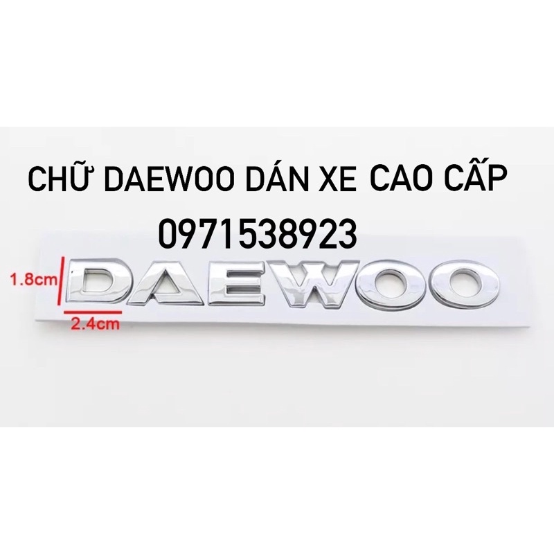 Logo Daewoo matiz lacetti gentra dán xe cao cấp trước hoặc sau