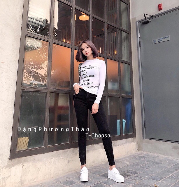 Quần jeans ôm sọc giữa  (ảnh thật cuối cùng) | BigBuy360 - bigbuy360.vn